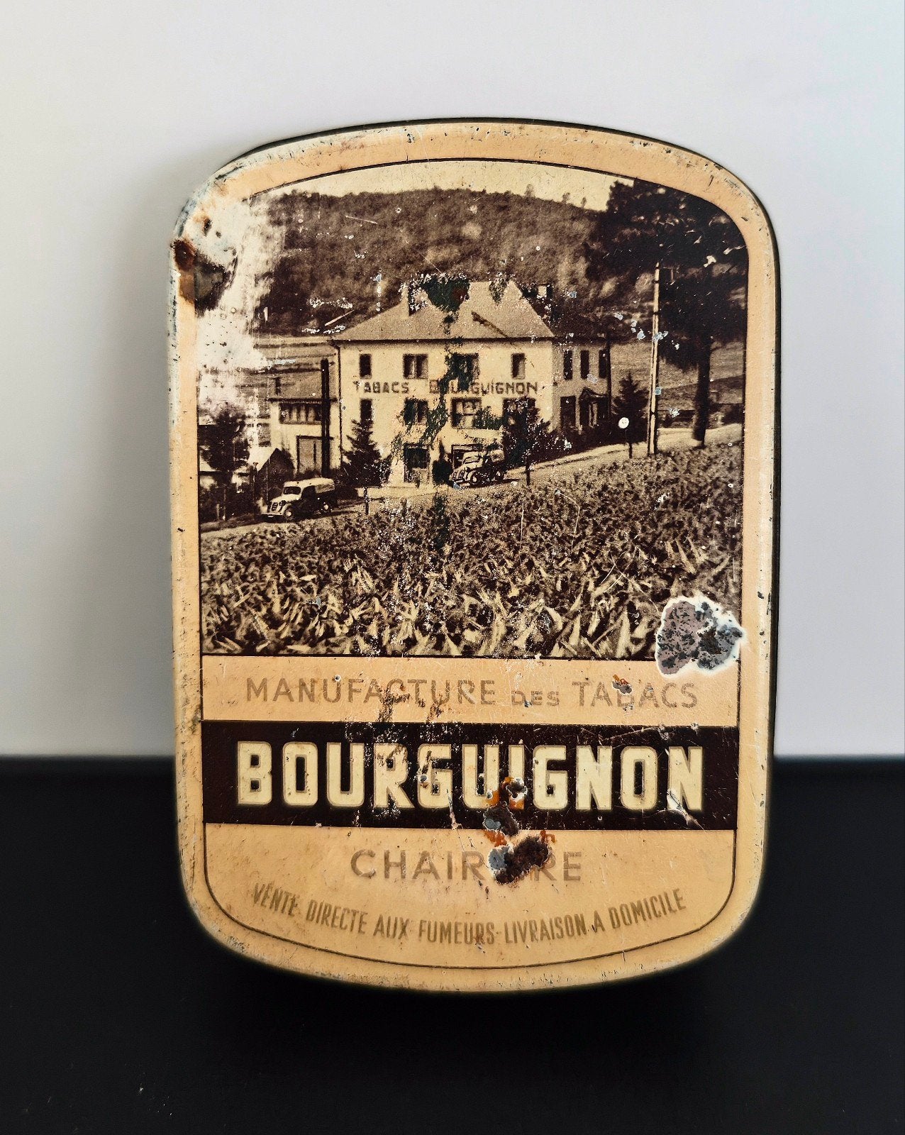 blik tabak / tabacs BOURGUIGNON, Verzamelen, Verzenden