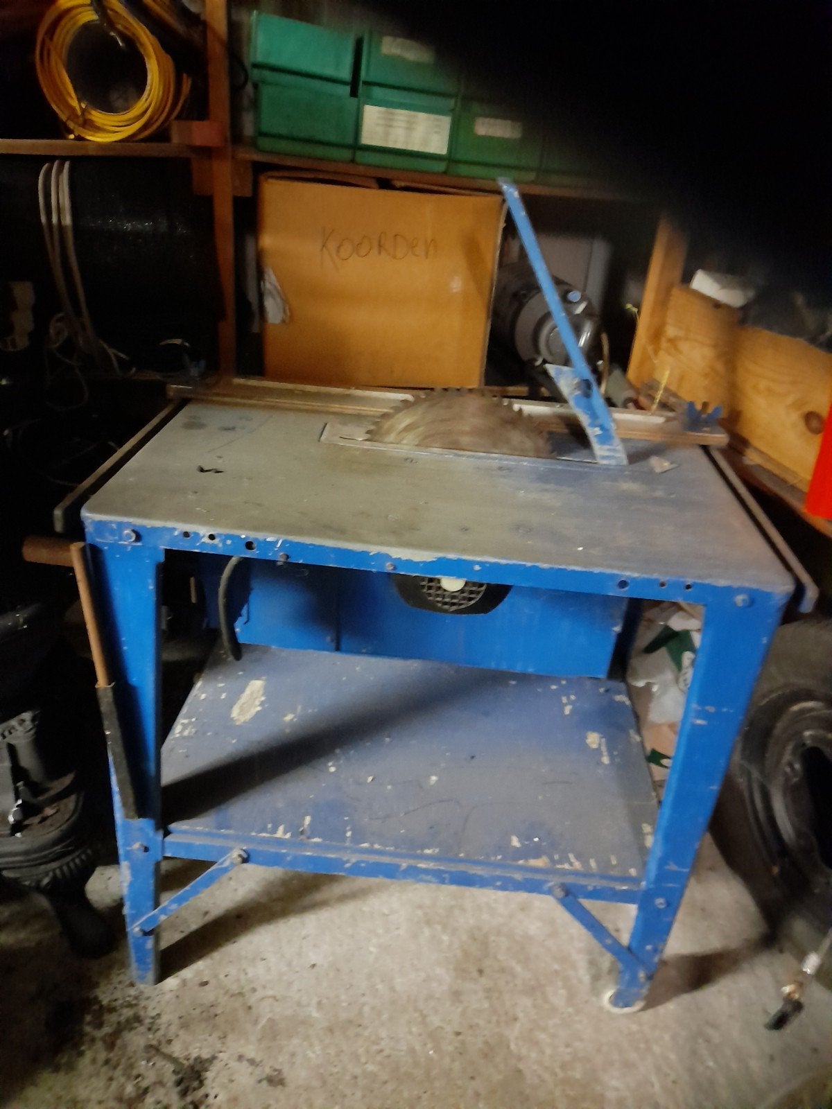 zaagtafel, Ophalen