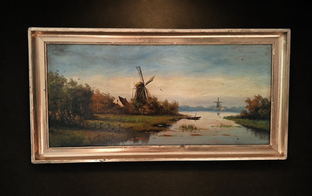 Horizon, Antiek en Kunst, Paneel, Ophalen of Verzenden, Gesigneerd, Landschap