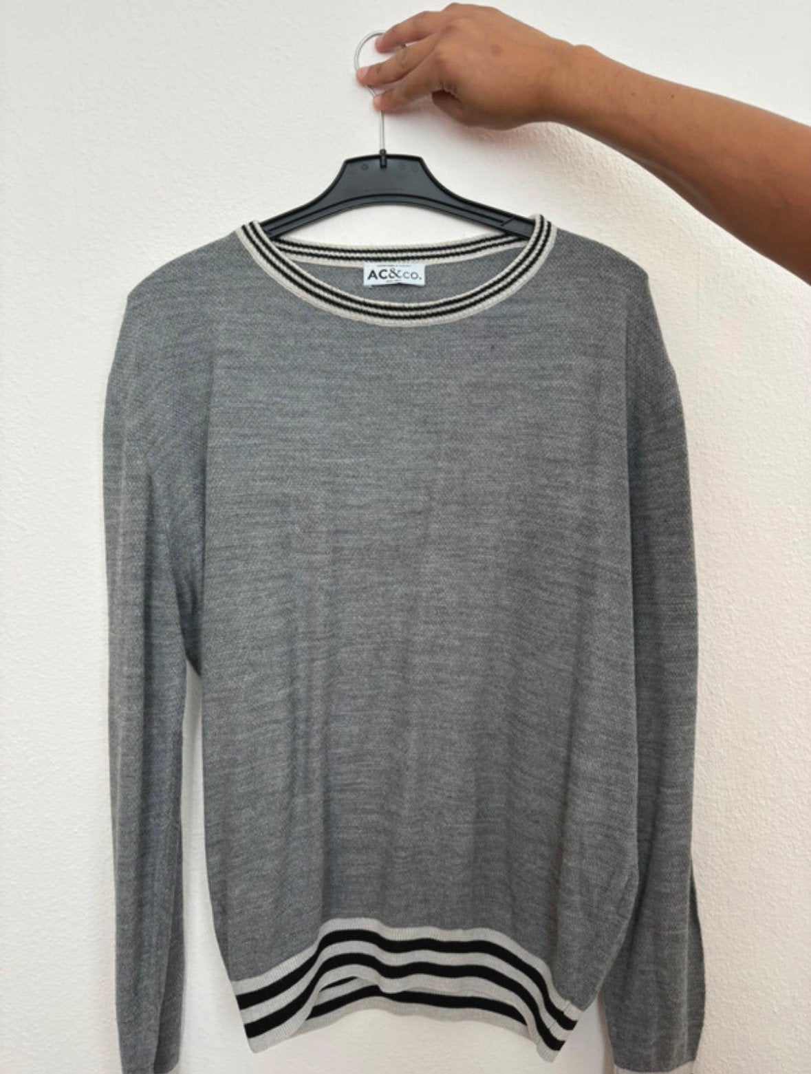 Heren Truien Lange Mouwen Ac&Co, Kleding | Heren, Truien en Vesten, Ophalen, Zo goed als nieuw, Maat 48/50 (M), Blauw