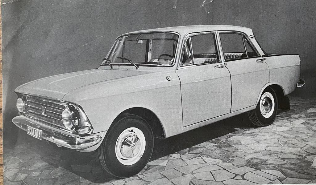 Uit USSR-tijd   SCALDIA / MOSKVITCH 1965 Autofolder, Verzenden, Zo goed als nieuw, Overige merken