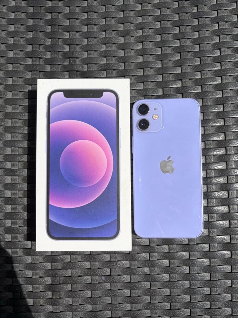 Iphone 12 mini, Telecommunicatie, Mobiele telefoons | Apple iPhone, Ophalen, IPhone 12 Mini, Paars, Zo goed als nieuw