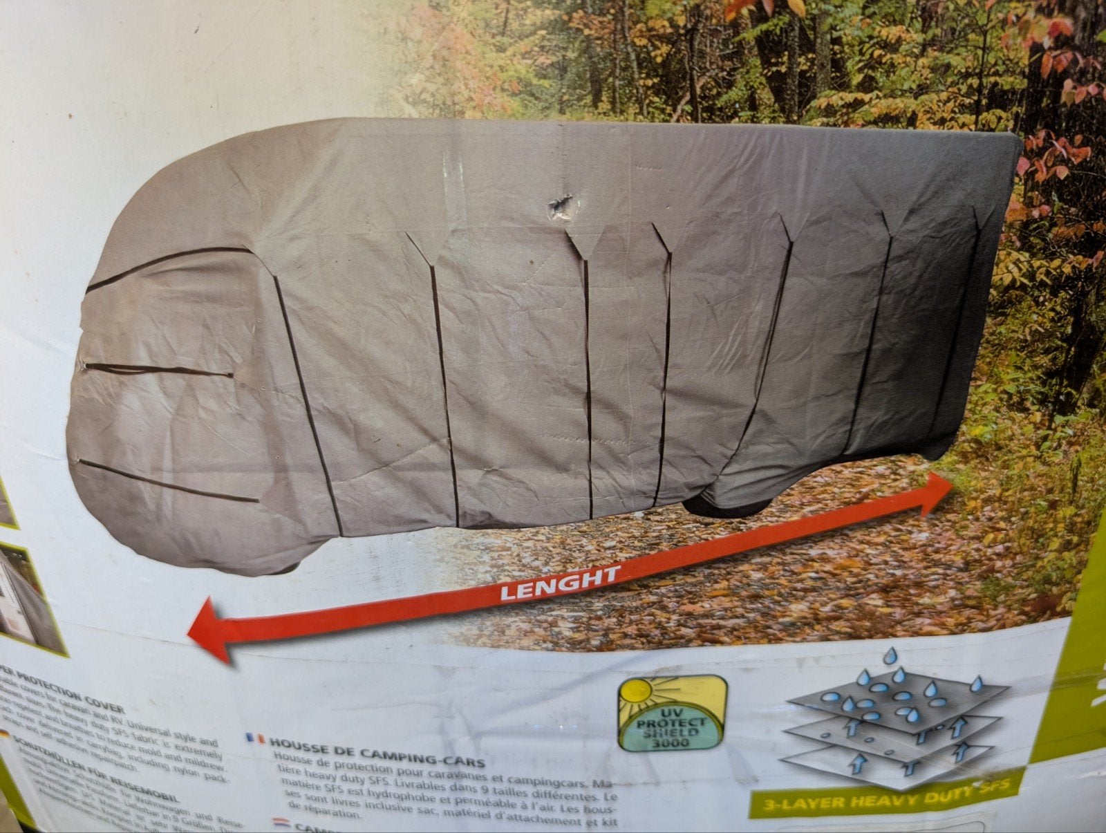 Eurotrail camperhoes 700-750cm, Caravans en Kamperen, Mobilhome-accessoires, Ophalen, Zo goed als nieuw