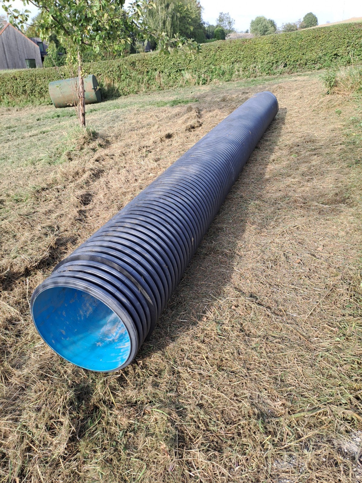Rioolbuis geribbeld dubbelwandig, Doe-het-zelf en Bouw, Ophalen, PVC
