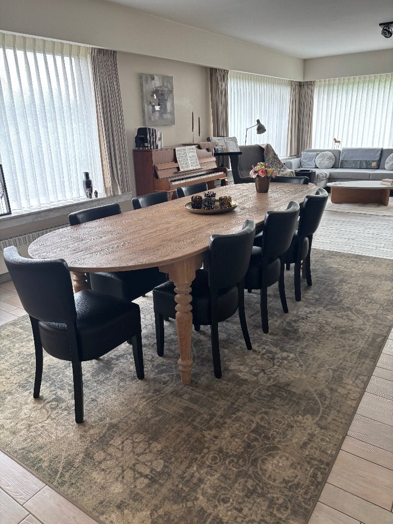 Eetkamerstoelen zwart 8 stuks, Huis en Inrichting, Stoelen, Ophalen, Kunststof, Gebruikt, Zwart