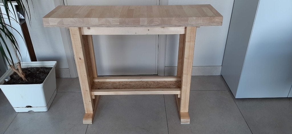 Établi, table de travail en bois, établi robuste, Bricolage & Construction, Établis, Enlèvement, Neuf, Étau