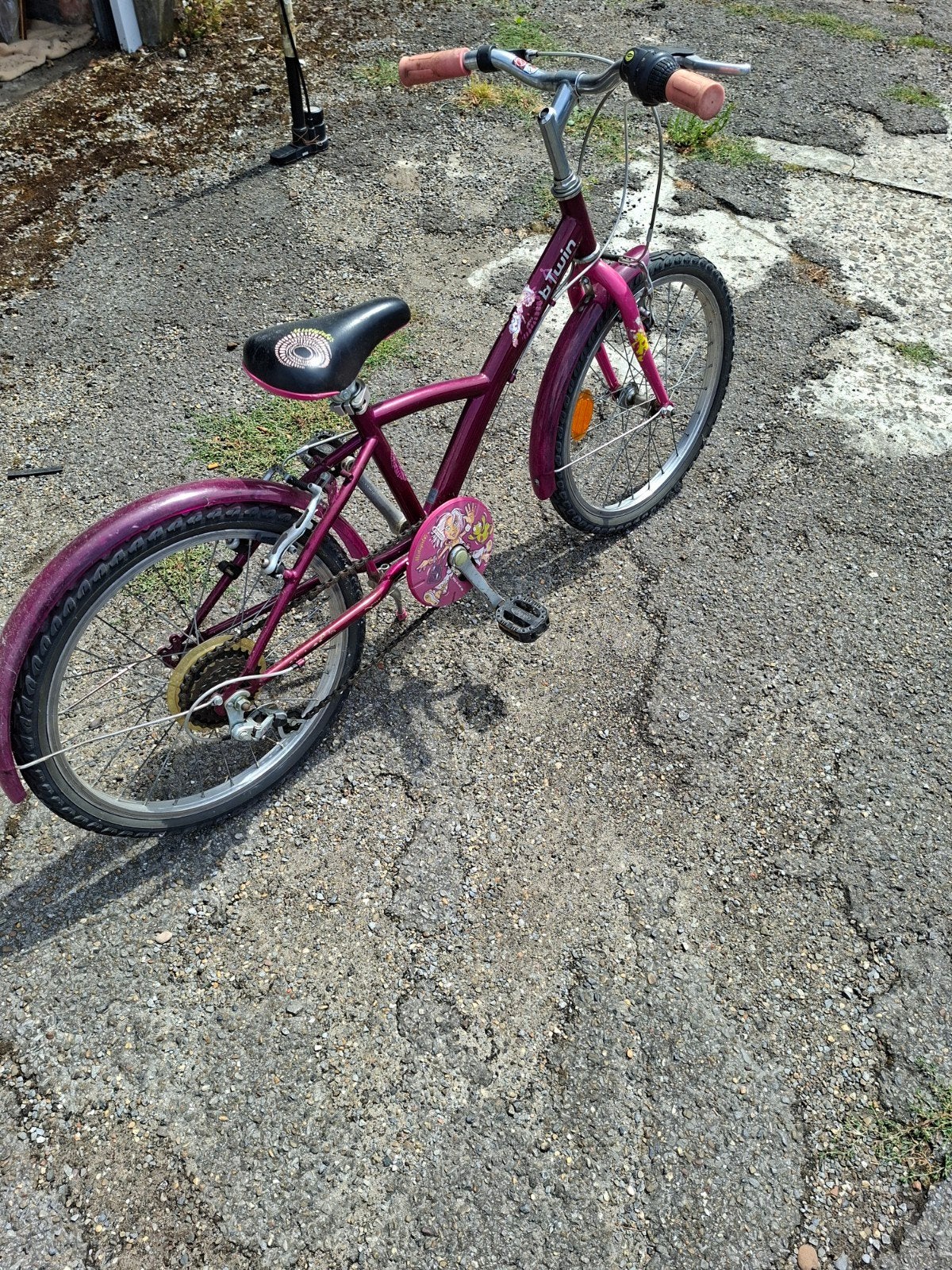 meisjesfiets 20 inch, Vélos & Vélomoteurs, Vélos | Filles, Vitesses, Frein sur jante, Utilisé, 20 pouces