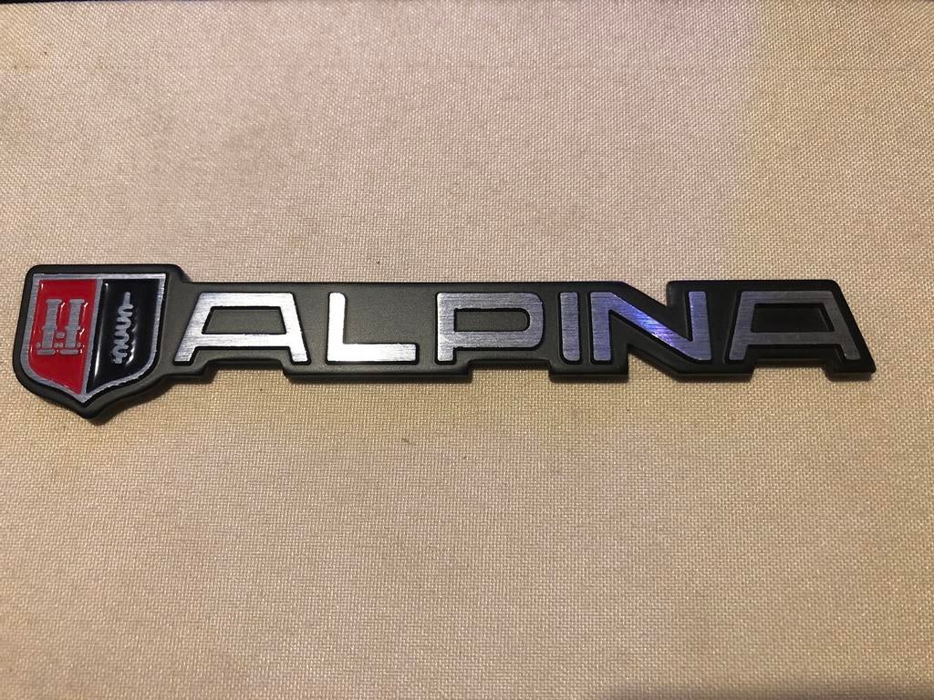 Alpina BMW oldtimer koffer embleem metaal, Envoi