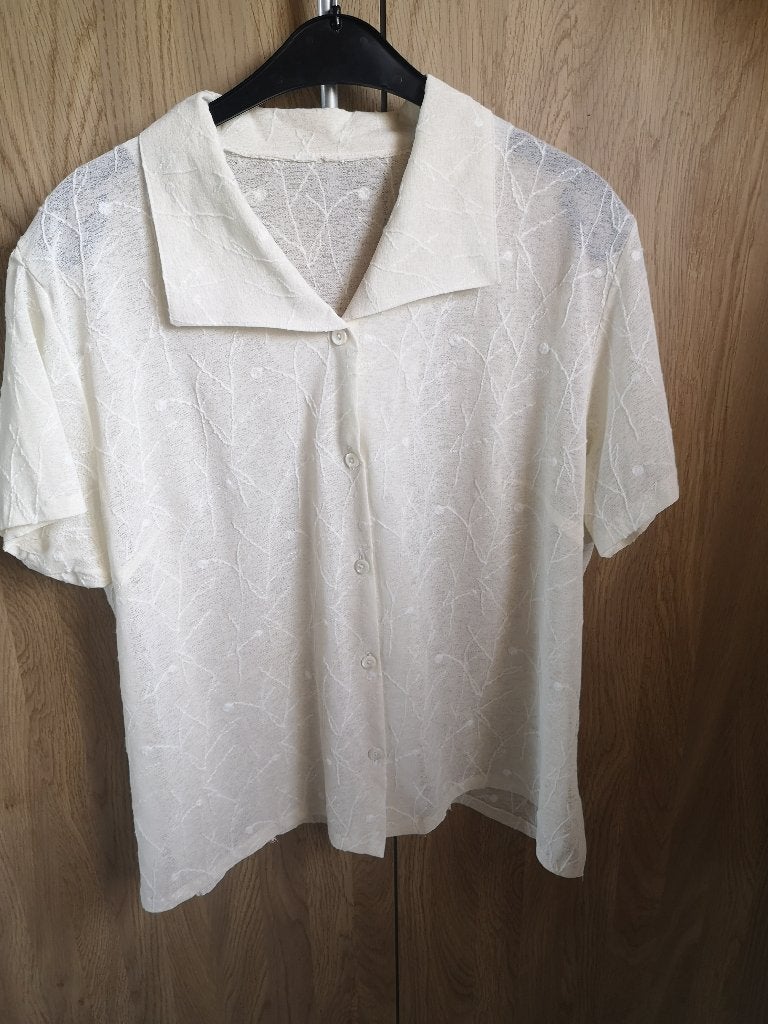 Blouse blanc cassé L, Vêtements | Femmes, Enlèvement ou Envoi, Blanc