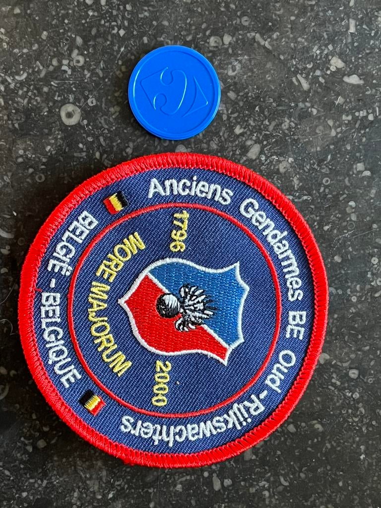 Patche ancien gendarme belge, Enlèvement ou Envoi