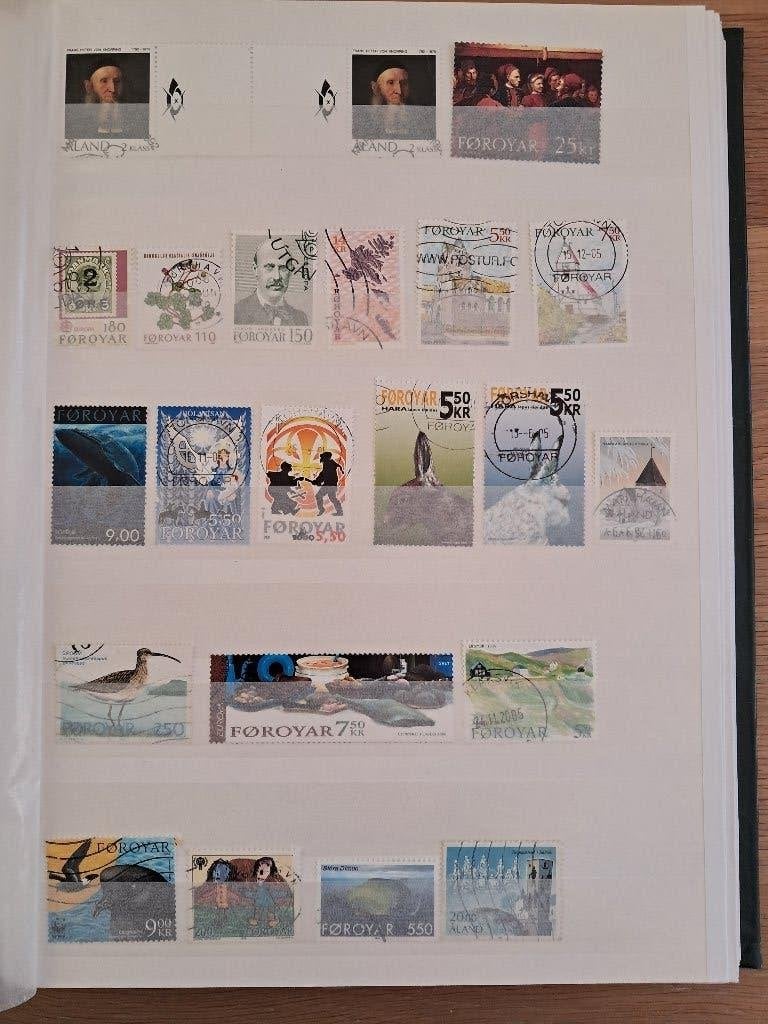 Timbres des îles Féroé et d'Aland, à échanger, Enlèvement ou Envoi