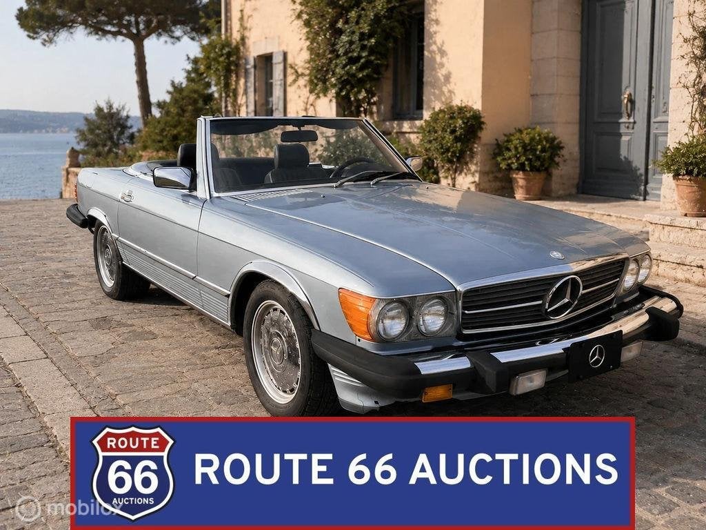 Mercedes-Benz 560 SL | 1987 | Route 66 Auctions, Auto's, Zwart, Mercedes-Benz, Bedrijf, Handgeschakeld