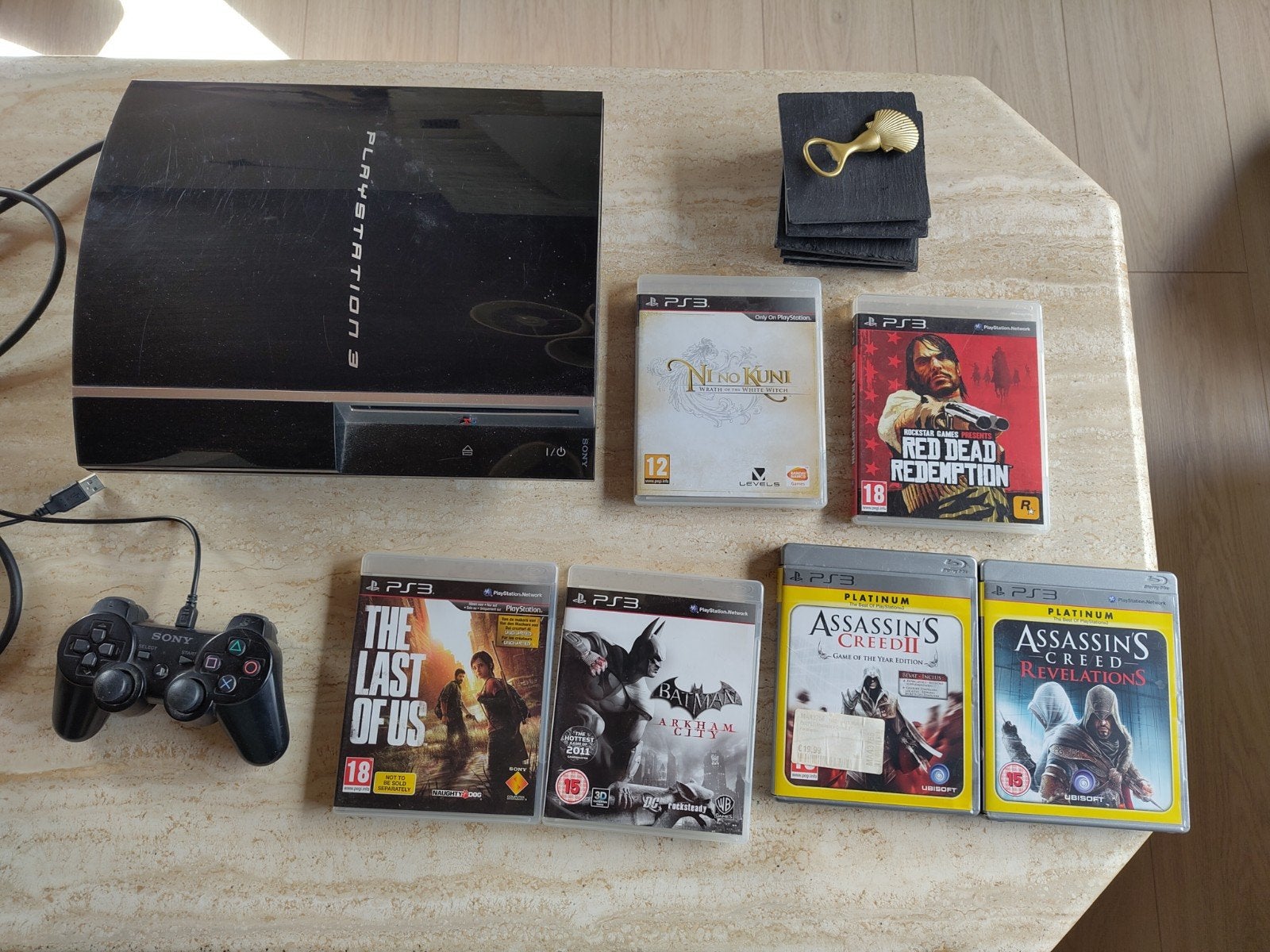 Playstation 3, Ophalen of Verzenden, Gebruikt, Met 1 controller, Met games