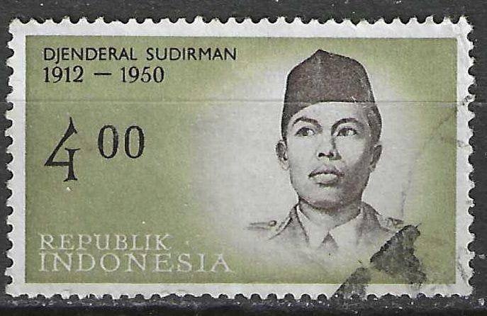 Indonésie 1961/1962 - Yvert 263 - Général Sudirman (ST), Envoi, Affranchi