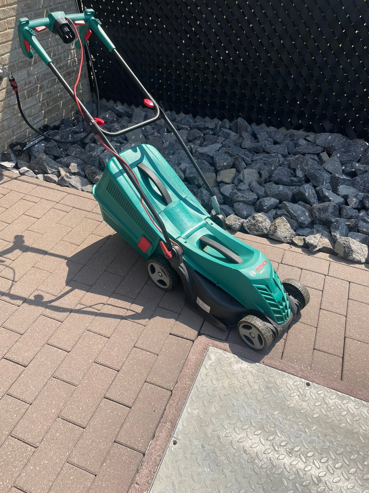 Bosch grasmaaier, Tuin en Terras, Grasmaaiers, Ophalen, Gebruikt, Elektrische grasmaaier
