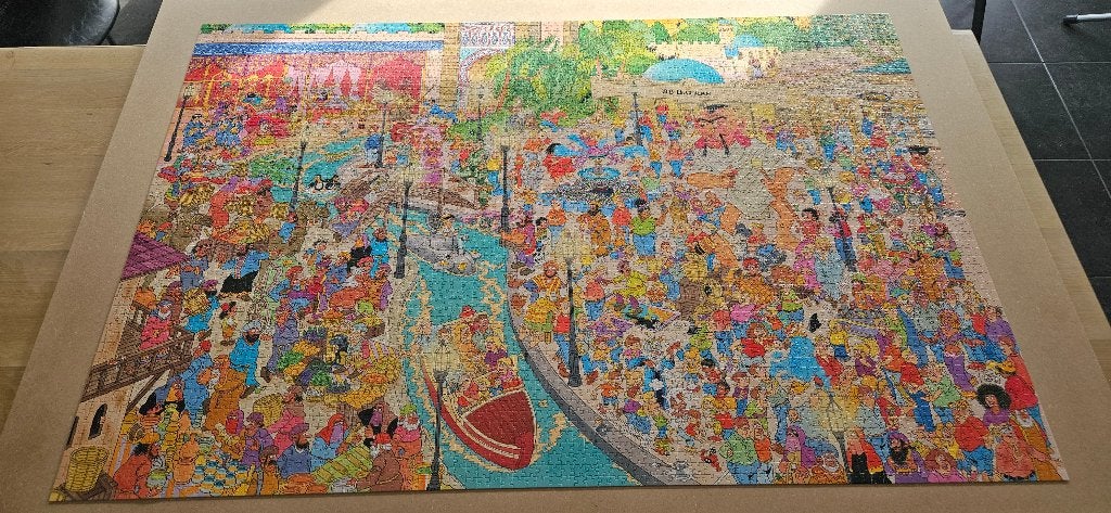 Van Haasteren 'Fata Morgana' 5000 stukjes, Hobby en Vrije tijd, Ophalen, Meer dan 1500 stukjes, Zo goed als nieuw, Legpuzzel