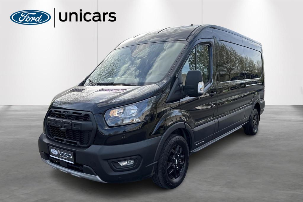 Ford Transit 350L 2.0TD 170pk 125kW M6 Trail, Auto's, Bestelwagens en Lichte vracht, Voorwielaandrijving, 4 deurs, Stof, Gebruikt