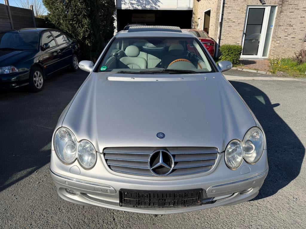 Mercedes CLK200 Elegance, Cuir, Argent ou Gris, Achat, Beige