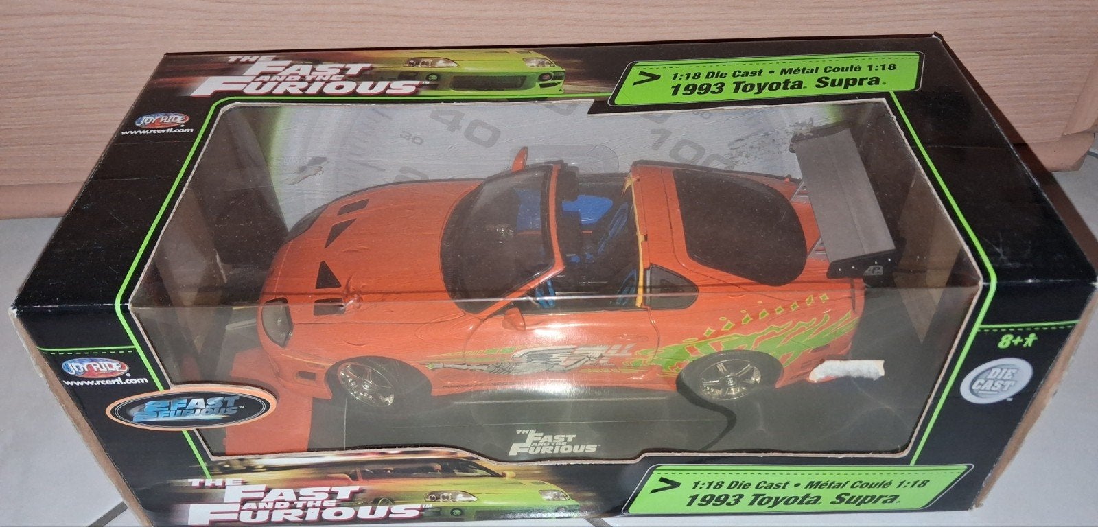 The Fast and the furious Toyota Supra 1/18, Ophalen of Verzenden, ERTL