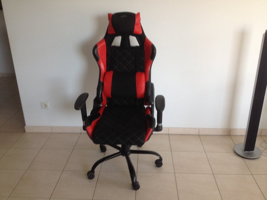 Comfortabele Gamingstoel – Zwart/Rood -perfecte staat, Huis en Inrichting, Ophalen, Ergonomisch, Zo goed als nieuw, Rood