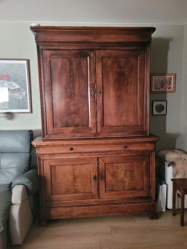 Meuble en noyer, Huis en Inrichting, Kasten | Ladekasten, Ophalen, Ancien, Gebruikt, 150 tot 200 cm