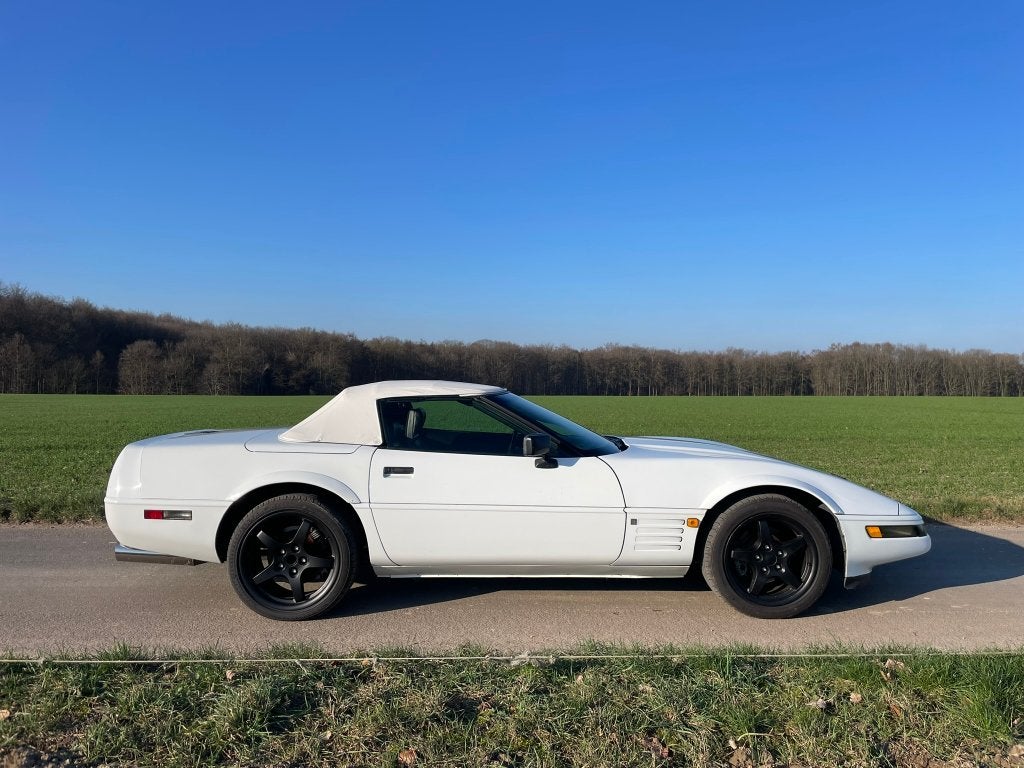 Chevrolet Corvette C4 LT1 Cabrio, 1992, 93.000km, Autos, Cuir, Achat, Noir, 2 portes
