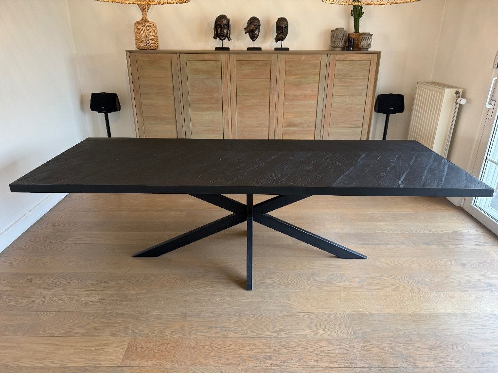 Eetkamertafel, Huis en Inrichting, 200 cm of meer, 50 tot 100 cm, Zo goed als nieuw, Vijf personen of meer