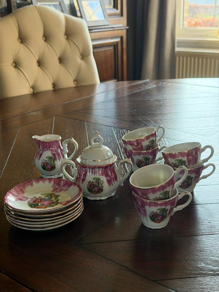 6 delig koffieservies, Enlèvement