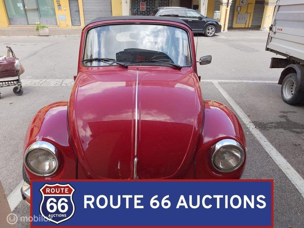 Volkswagen Beetle Cabriolet | 1975 | Route 66 Auctions, Auto's, Volkswagen, Zwart, Bedrijf, Handgeschakeld