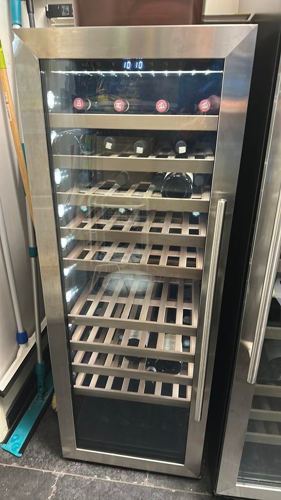 Schreuder&Waterman Wijnklimaatkast Rabutin Uno Silver editio, Ophalen, Zo goed als nieuw, 45 tot 60 cm, 120 tot 140 cm