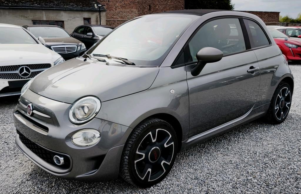 🆕FIAT 500C Sport_1.2 i (69CH)_2017💢EUR.6B_EQUIP_CABRIO💢, Auto's, 4 zetels, 4 cilinders, Cabriolet, Leder
