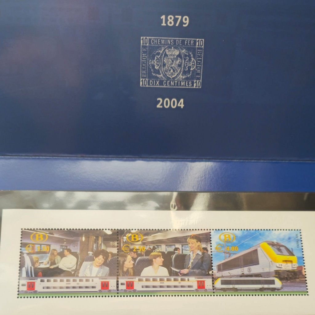 2004 --SNCB--TGV-125ans du train belge-NON OBLITERE, Envoi, Non oblitéré