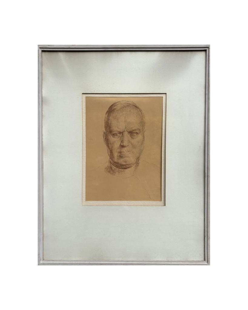 Tekening van een portret van een man door Alfons Verheyen, Ophalen