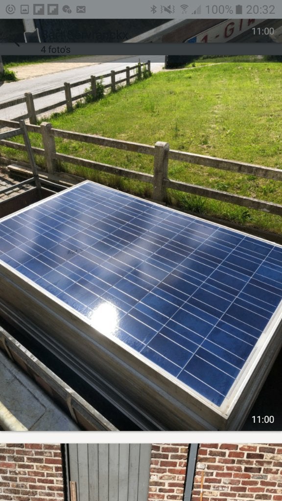 gebruikte zonnepanelen, Doe-het-zelf en Bouw, Zonnepanelen en Toebehoren, Ophalen, Gebruikt, Paneel