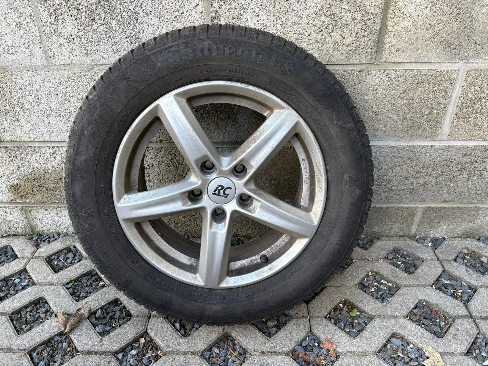 4 Jantes RC Design Volkswagen 5 x 112 avec pneus, Enlèvement, Pneus hiver, Pneu(s)