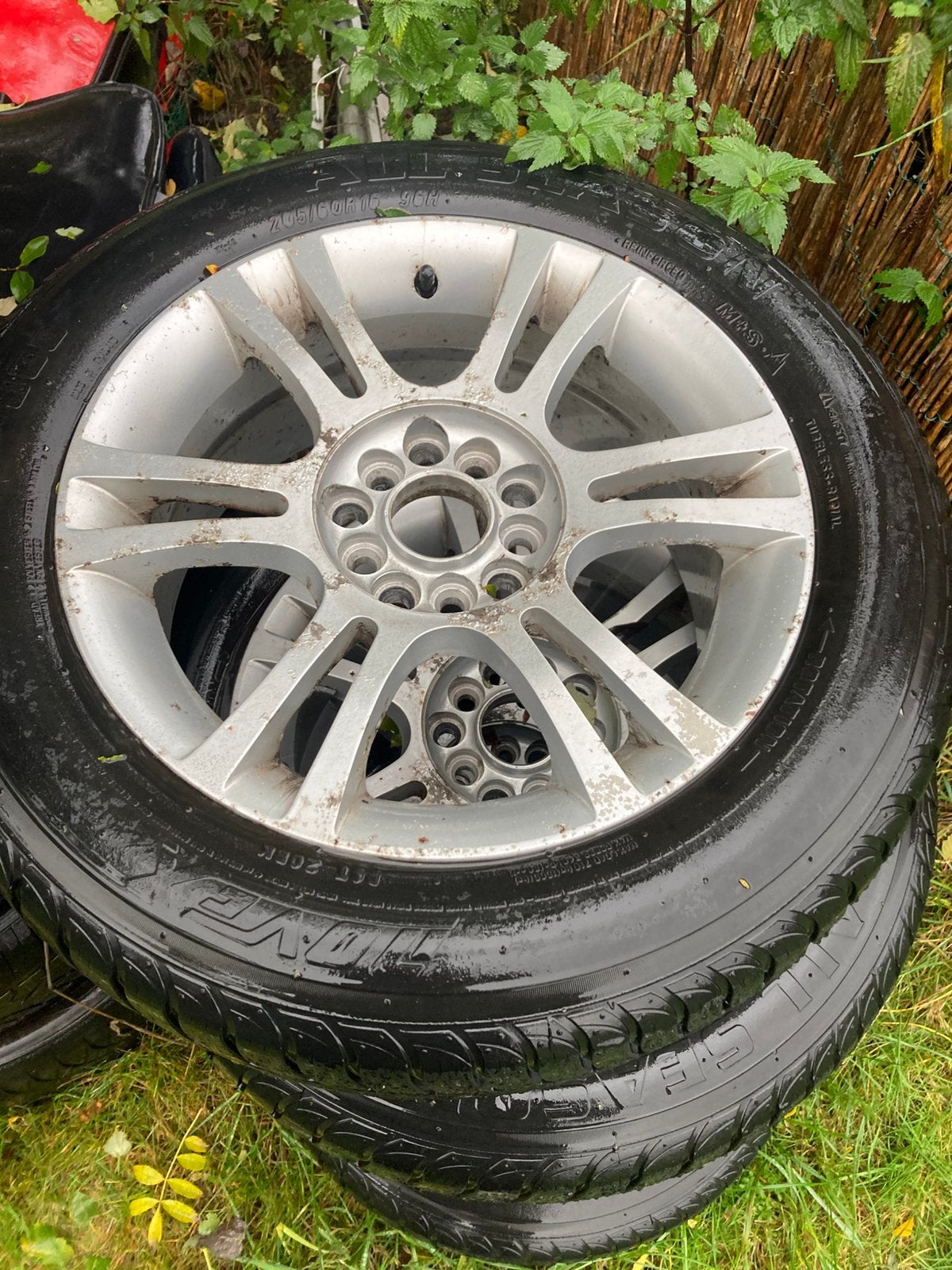 Jantes 5/112 avec pneu 4saisons, Ophalen, Velg(en), 16 inch, 205 mm