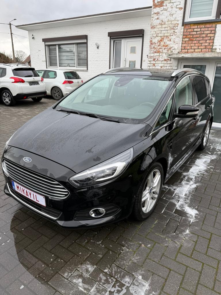 FORD Smax 2.0 diesel EURO6b 166000km bj2018 7zits Automaat, Autos, Ford, Euro 6, Entreprise, 7 places, Noir
