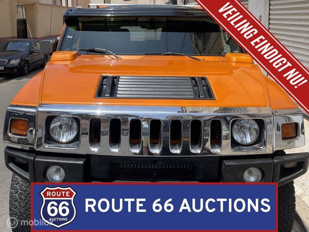 Hummer H2 | 2005 | Route 66 Auctions, Auto's, Gebruikt, Zwart, Bedrijf, Handgeschakeld