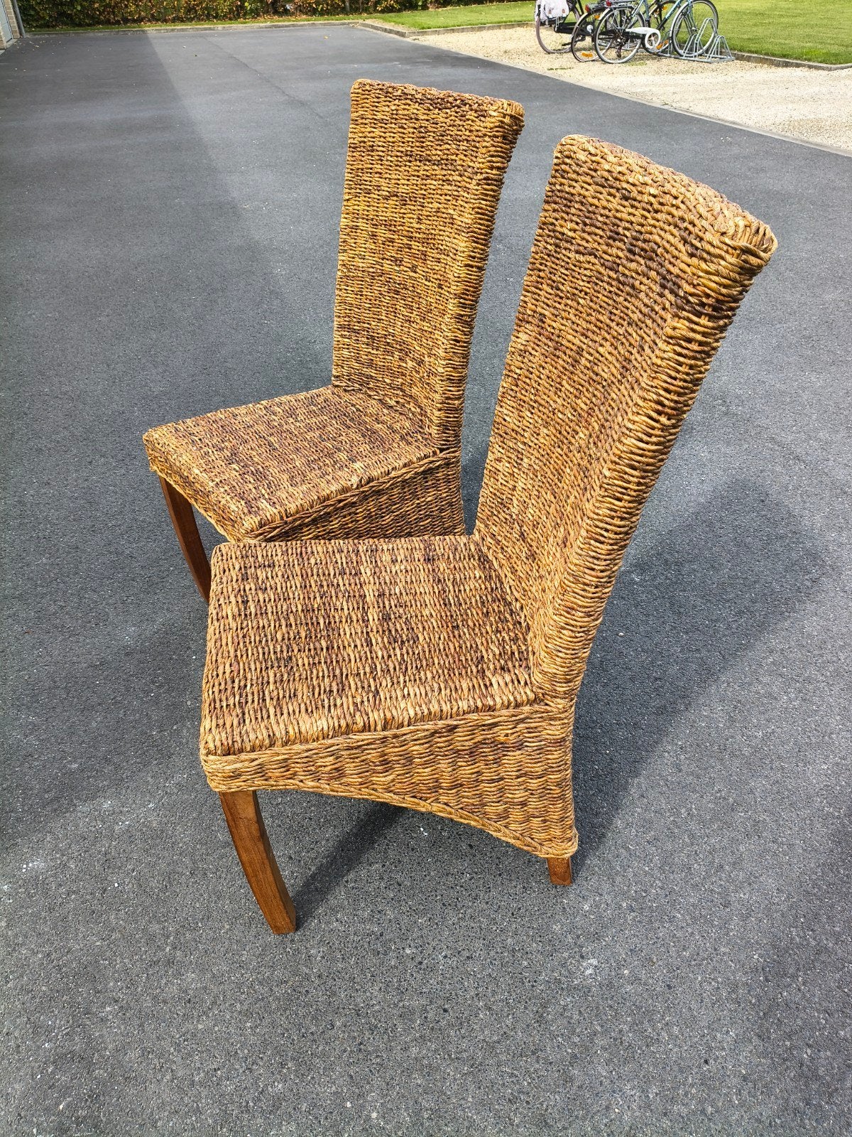 rieten eetkamer stoelen, Ophalen