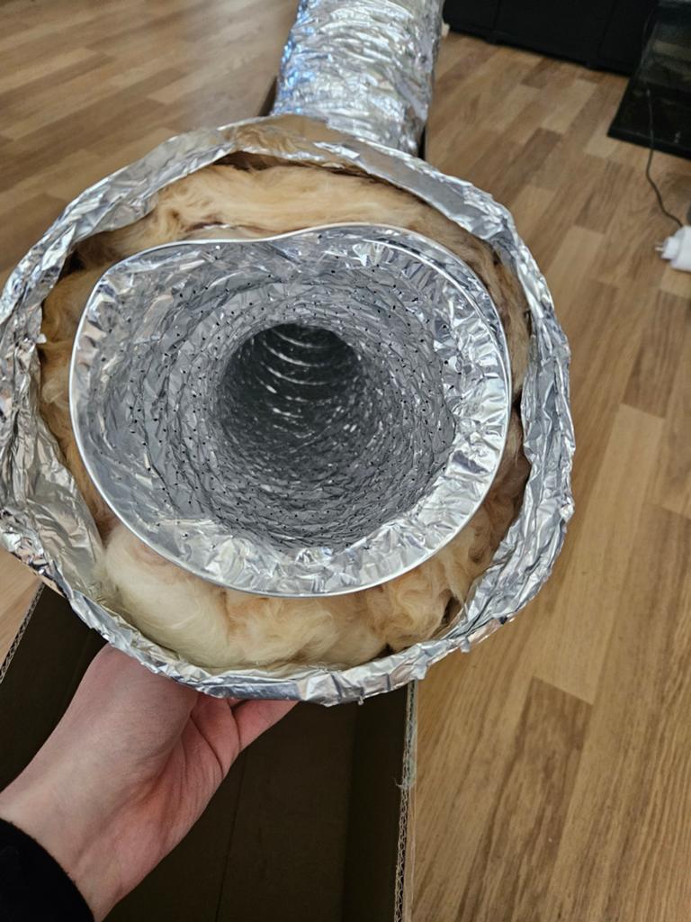 Geïsoleerde flexibele ventilatieslang - Ø125mm, Ophalen
