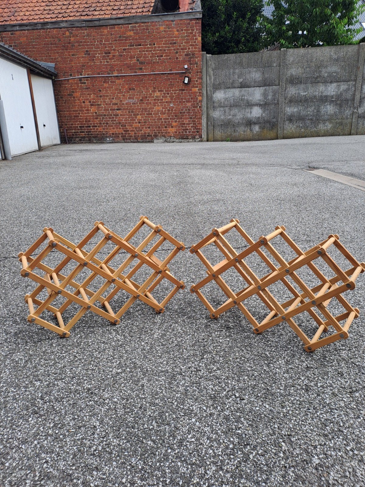 Casiers à vin pliables en bois, Maison & Meubles, Accessoires pour la Maison | Porte-bouteilles, Enlèvement