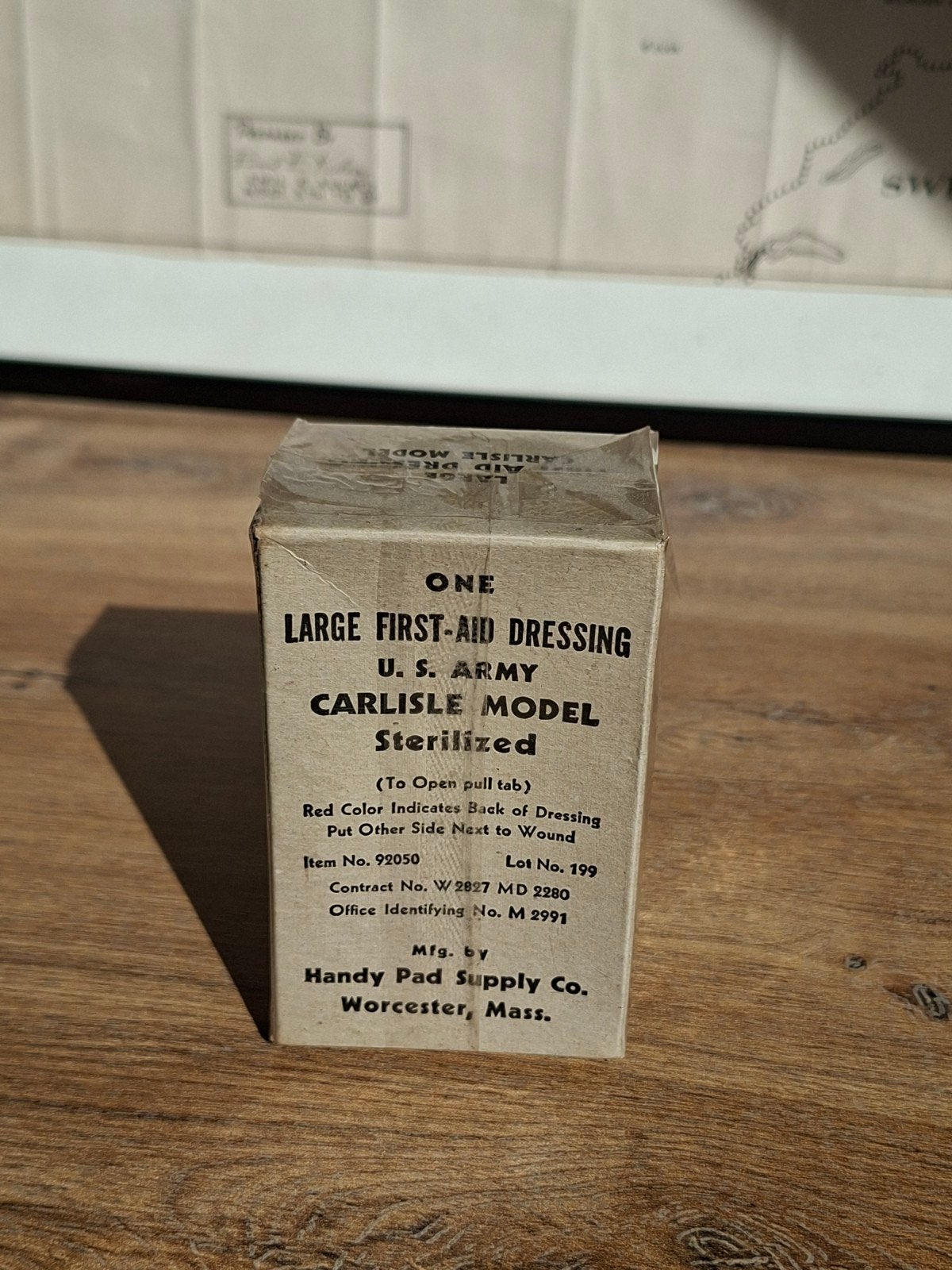 WW2 US Large First-Aid dressing, Ophalen of Verzenden