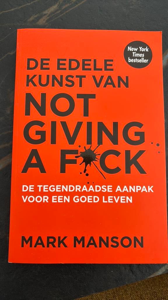 Mark Manson - De edele kunst van not giving a fuck, Boeken, Ophalen, Mark Manson