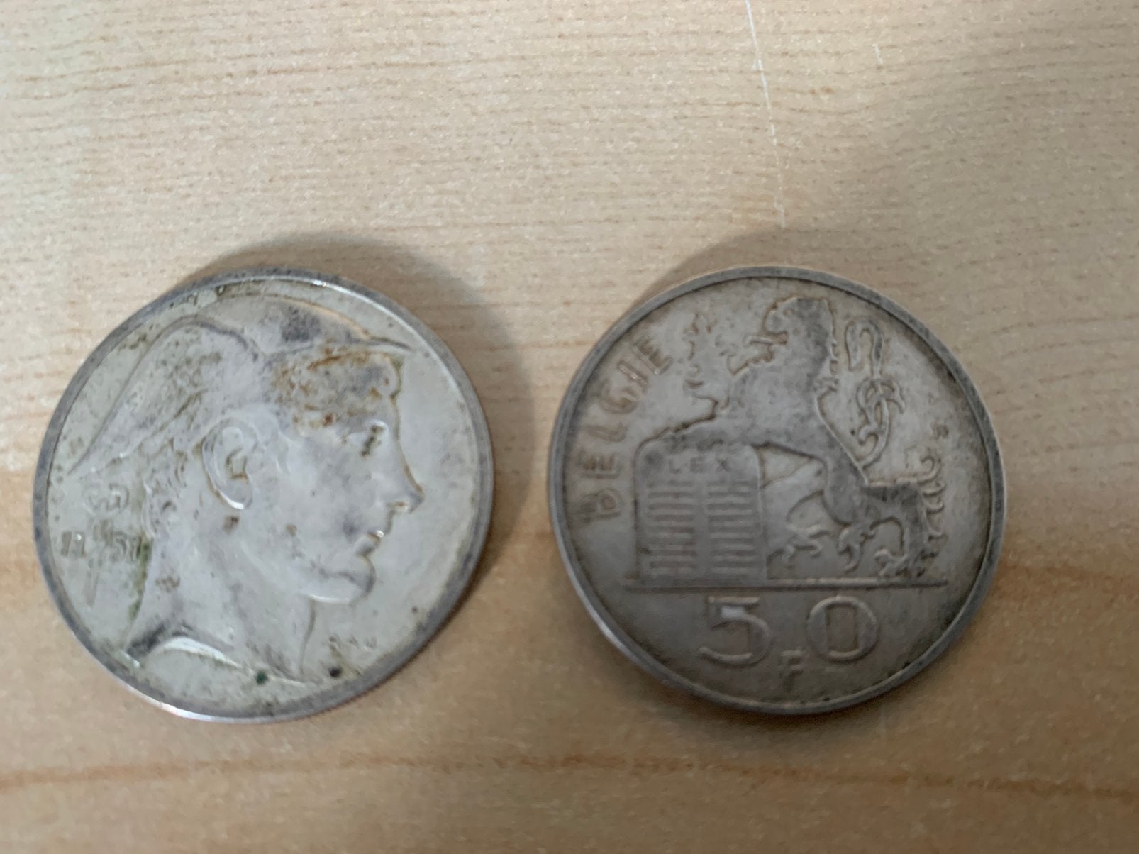 50 frank van 1951, Ophalen