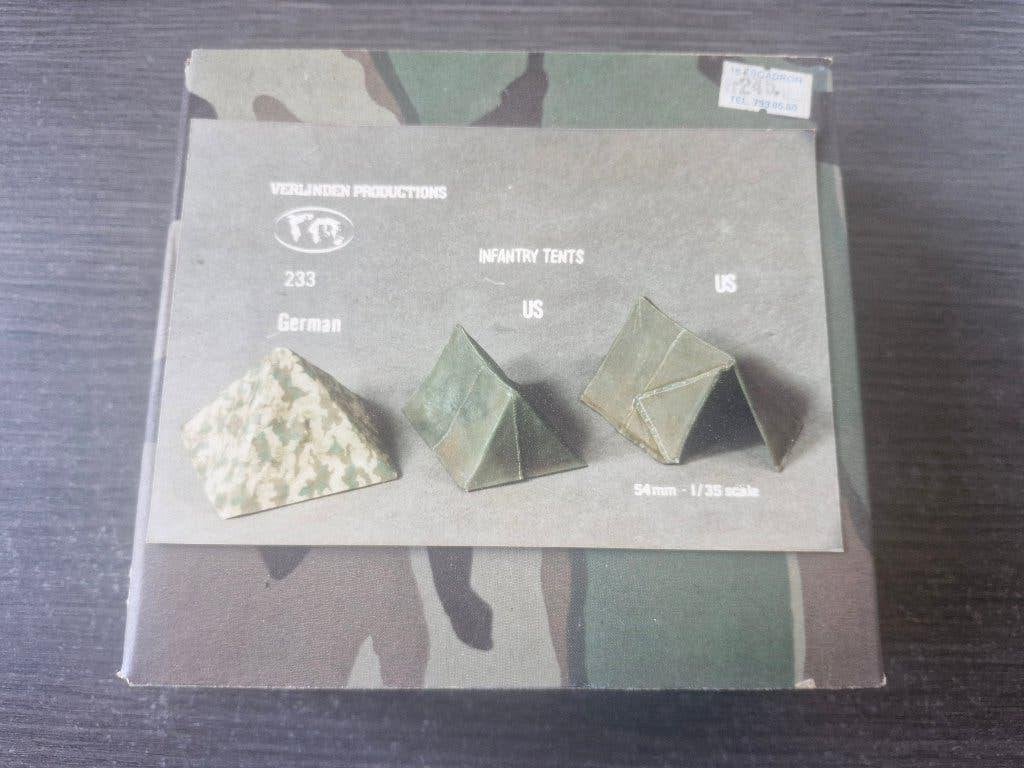 Verlinden 1/35 Infantry Tents German & U.S., Ophalen of Verzenden, Nieuw, 1:35 tot 1:50, Diorama