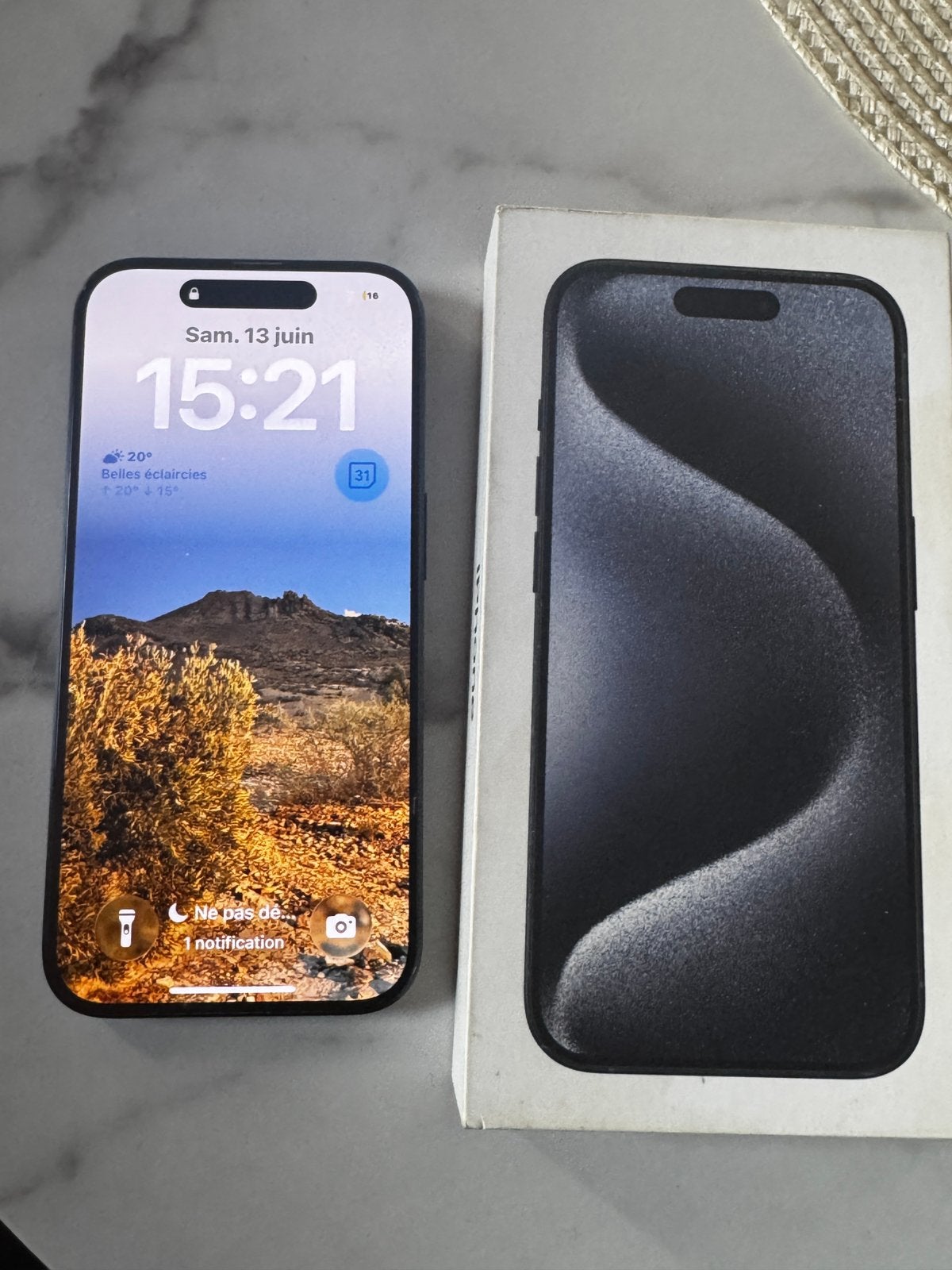 Iphone 15 pro 256 gb, Telecommunicatie, IPhone 15, Blauw, Zo goed als nieuw, Zonder simlock