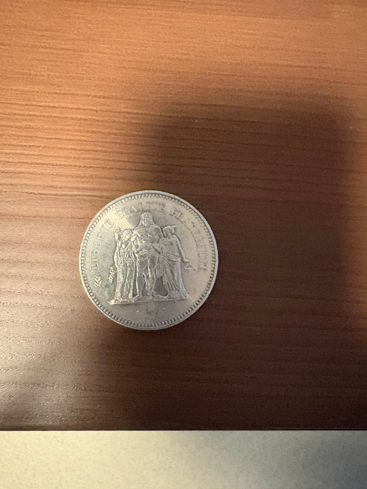 Pièce en argent Hercule 50 franc, Enlèvement, Argent