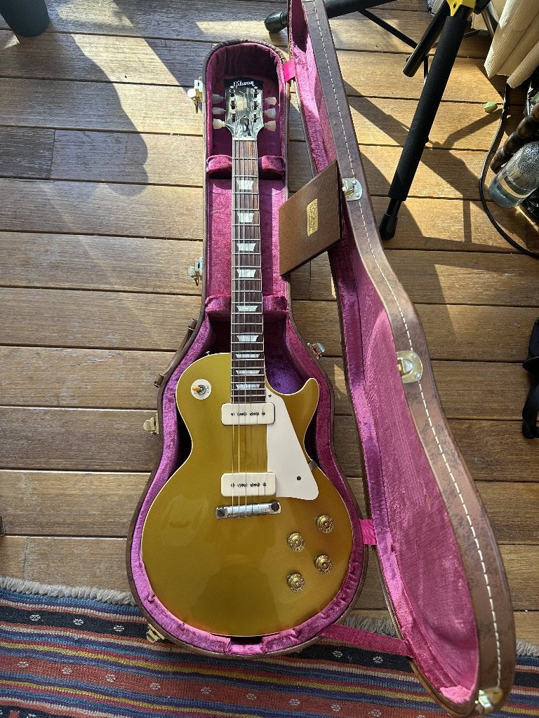 Les Paul Goldtop R4, Muziek en Instrumenten, Ophalen, Zo goed als nieuw, Solid body, Gibson