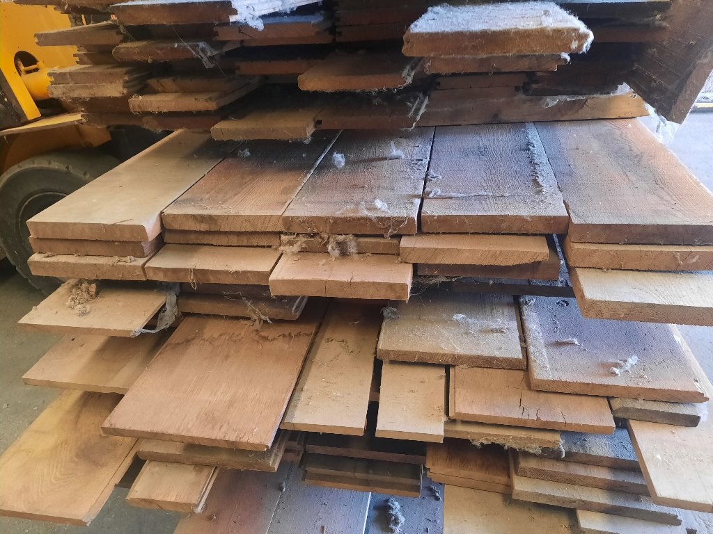 Lot oude eiken planken / vloer 55m2, Doe-het-zelf en Bouw, Ophalen, Gebruikt, Minder dan 25 mm, Eiken