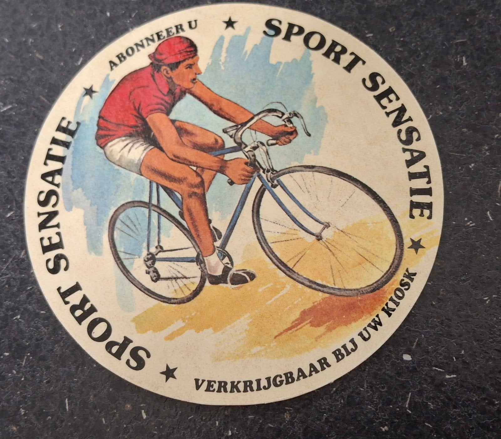 Autocollant vintage Cycling Fun, Enlèvement ou Envoi, Comme neuf, Sport
